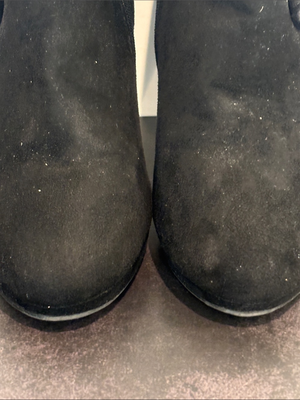 Impo Women's Black Suede Bow Ankle Boots sz 7 - Picture 4 of 6